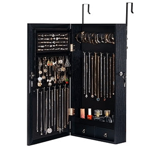 Espelho Luxo Luminare – Armário Organizador de Joias com LED