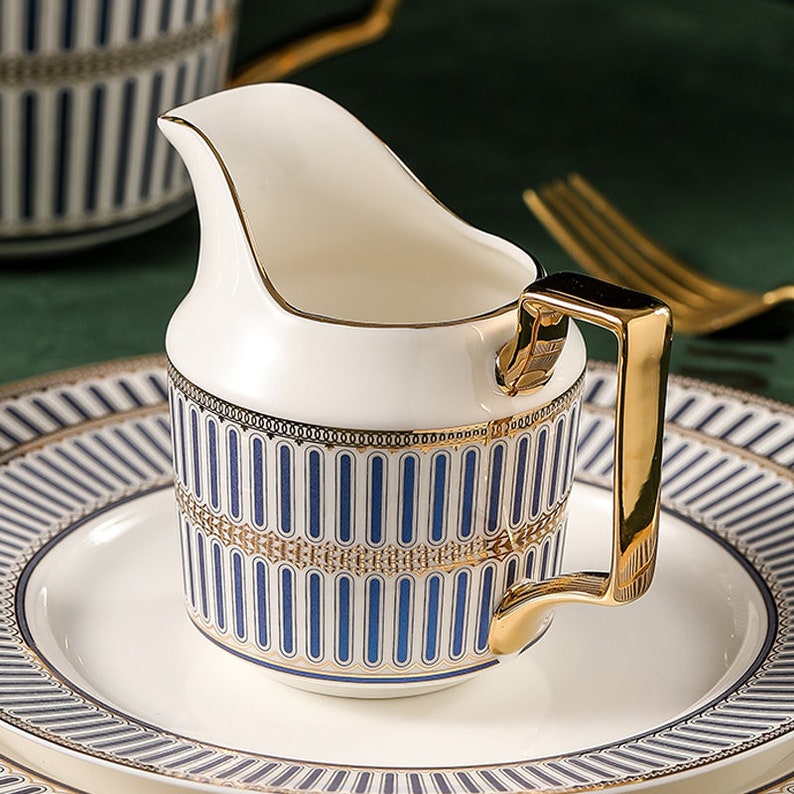 Conjunto de chá de cerâmica estilo britânico 15 Peças