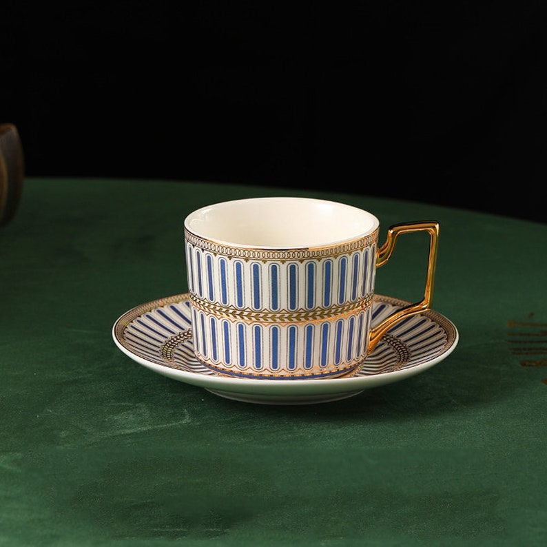 Conjunto de chá de cerâmica estilo britânico 15 Peças