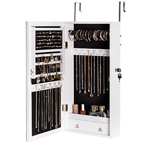 Espelho Luxo Luminare – Armário Organizador de Joias com LED