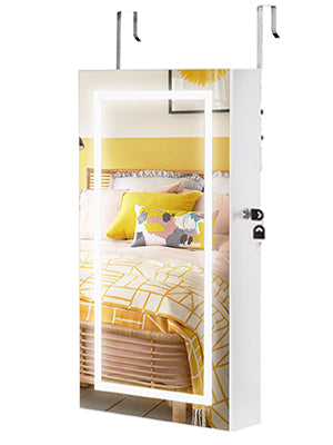 Espelho Luxo Luminare – Armário Organizador de Joias com LED