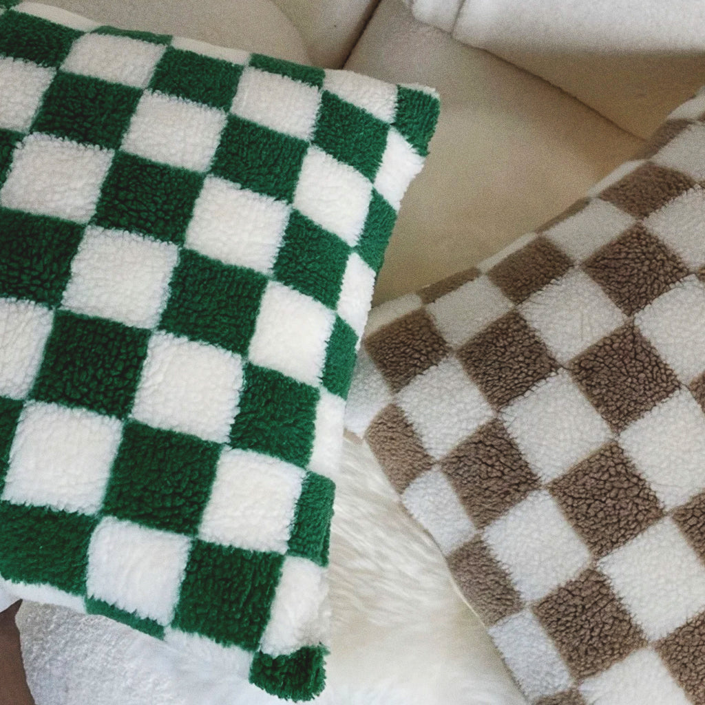 Capa Almofada Xadrez